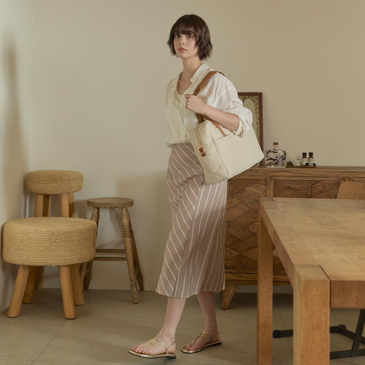 オートクリーン OMOキルティングトートバッグ