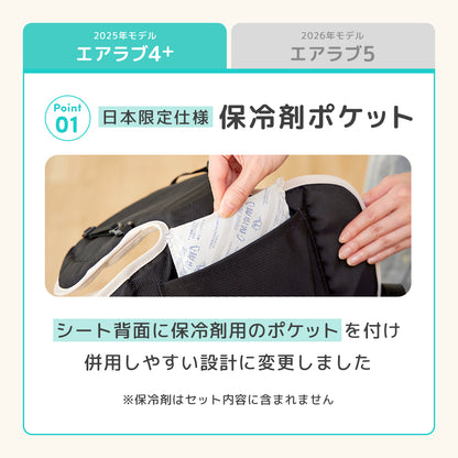 【セット価格 エアラブ4+ 50％OFF】エアラブ5 エアラブ4プラス セット 送風機付きクールシート【在庫限り】