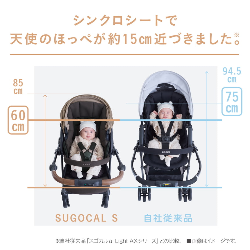 コンビ スゴカルS アッシュグレー × エアラブ 4点セット