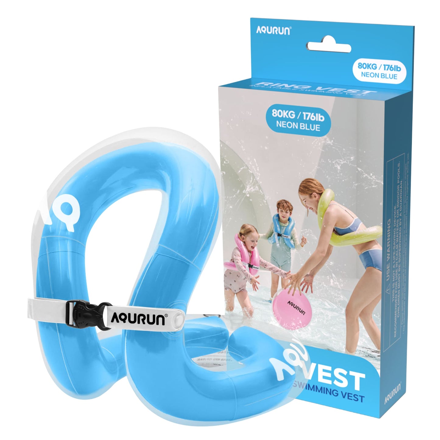 AQURUN リングベスト 着る浮き輪 水泳補助具 子供用 大人用