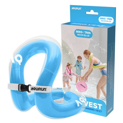AQURUN リングベスト 着る浮き輪 水泳補助具 子供用 大人用