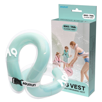 AQURUN リングベスト 着る浮き輪 水泳補助具 子供用 大人用