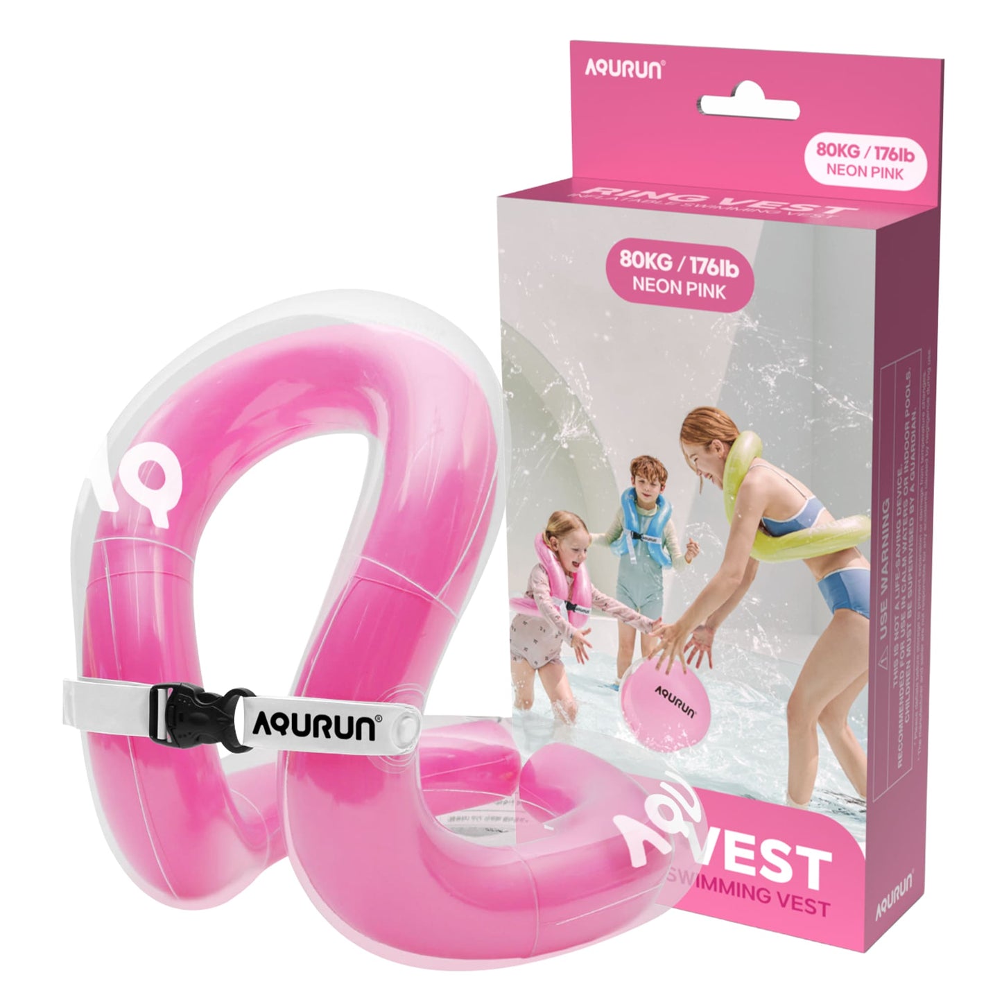 AQURUN リングベスト 着る浮き輪 水泳補助具 子供用 大人用
