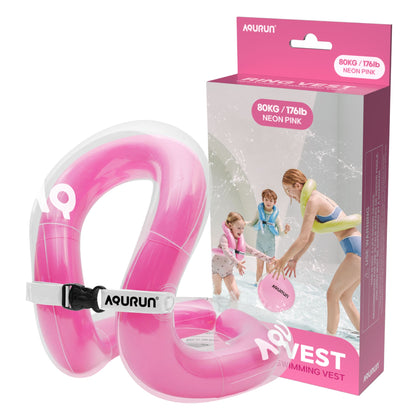 AQURUN リングベスト 着る浮き輪 水泳補助具 子供用 大人用