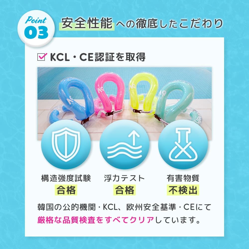 AQURUN リングベスト 着る浮き輪 水泳補助具 子供用